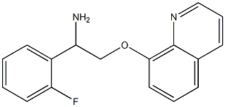 8-[2-amino-2-(2-fluorophenyl)ethoxy]quinoline Struktur