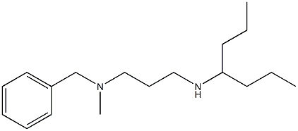 benzyl[3-(heptan-4-ylamino)propyl]methylamine Struktur