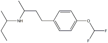 butan-2-yl({4-[4-(difluoromethoxy)phenyl]butan-2-yl})amine Struktur