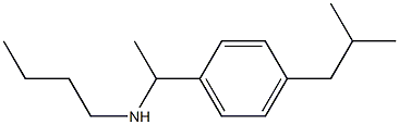 butyl({1-[4-(2-methylpropyl)phenyl]ethyl})amine Struktur