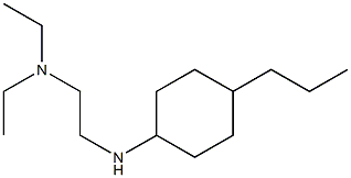 diethyl({2-[(4-propylcyclohexyl)amino]ethyl})amine Struktur