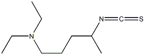 diethyl(4-isothiocyanatopentyl)amine Struktur