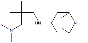 dimethyl({2-methyl-2-[({8-methyl-8-azabicyclo[3.2.1]octan-3-yl}amino)methyl]propyl})amine Struktur