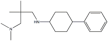 dimethyl(2-methyl-2-{[(4-phenylcyclohexyl)amino]methyl}propyl)amine Struktur