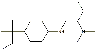 dimethyl(3-methyl-1-{[4-(2-methylbutan-2-yl)cyclohexyl]amino}butan-2-yl)amine Struktur