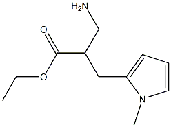 ethyl 3-amino-2-[(1-methyl-1H-pyrrol-2-yl)methyl]propanoate Struktur