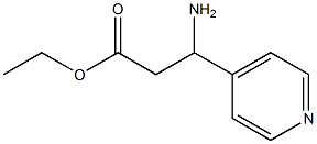 ethyl 3-amino-3-(pyridin-4-yl)propanoate Struktur