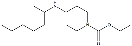 ethyl 4-(heptan-2-ylamino)piperidine-1-carboxylate Struktur