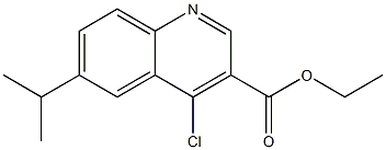 ethyl 4-chloro-6-(propan-2-yl)quinoline-3-carboxylate Struktur