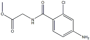 methyl [(4-amino-2-chlorobenzoyl)amino]acetate Struktur