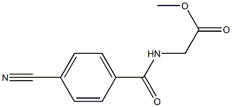 methyl [(4-cyanobenzoyl)amino]acetate Struktur