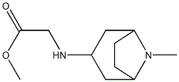 methyl 2-({8-methyl-8-azabicyclo[3.2.1]octan-3-yl}amino)acetate Struktur