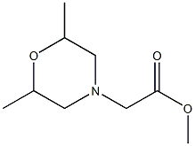 methyl 2-(2,6-dimethylmorpholin-4-yl)acetate Struktur