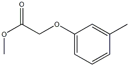 methyl 2-(3-methylphenoxy)acetate Struktur