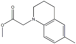 methyl 2-(6-methyl-1,2,3,4-tetrahydroquinolin-1-yl)acetate Struktur