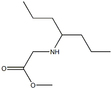 methyl 2-(heptan-4-ylamino)acetate Struktur