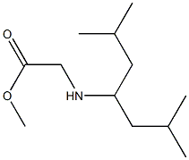 methyl 2-[(2,6-dimethylheptan-4-yl)amino]acetate Struktur