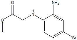 methyl 2-[(2-amino-4-bromophenyl)amino]acetate Struktur