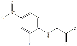 methyl 2-[(2-fluoro-4-nitrophenyl)amino]acetate Struktur