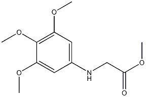 methyl 2-[(3,4,5-trimethoxyphenyl)amino]acetate Struktur