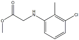 methyl 2-[(3-chloro-2-methylphenyl)amino]acetate Struktur