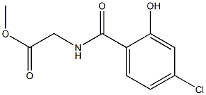 methyl 2-[(4-chloro-2-hydroxyphenyl)formamido]acetate Struktur