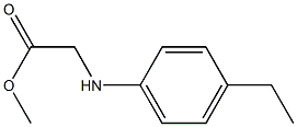 methyl 2-[(4-ethylphenyl)amino]acetate Struktur