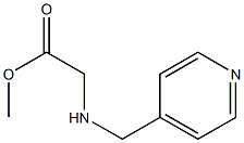 methyl 2-[(pyridin-4-ylmethyl)amino]acetate Struktur