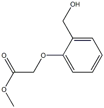 methyl 2-[2-(hydroxymethyl)phenoxy]acetate Struktur