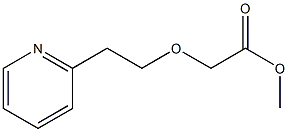 methyl 2-[2-(pyridin-2-yl)ethoxy]acetate Struktur