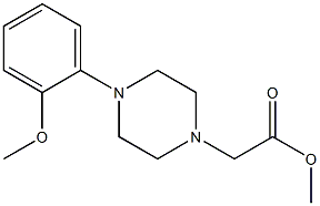 methyl 2-[4-(2-methoxyphenyl)piperazin-1-yl]acetate Struktur