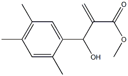 methyl 2-[hydroxy(2,4,5-trimethylphenyl)methyl]prop-2-enoate Struktur