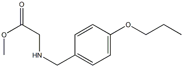 methyl 2-{[(4-propoxyphenyl)methyl]amino}acetate Struktur