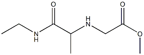 methyl 2-{[1-(ethylcarbamoyl)ethyl]amino}acetate Struktur