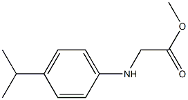 methyl 2-{[4-(propan-2-yl)phenyl]amino}acetate Struktur