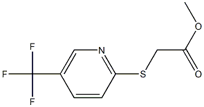 methyl 2-{[5-(trifluoromethyl)pyridin-2-yl]sulfanyl}acetate Struktur