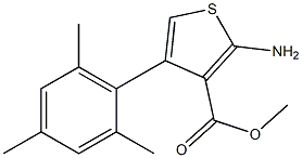 methyl 2-amino-4-(2,4,6-trimethylphenyl)thiophene-3-carboxylate Struktur