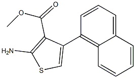 methyl 2-amino-4-(naphthalen-1-yl)thiophene-3-carboxylate Struktur