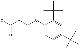 methyl 3-(2,4-di-tert-butylphenoxy)propanoate Struktur