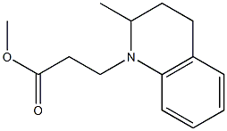 methyl 3-(2-methyl-1,2,3,4-tetrahydroquinolin-1-yl)propanoate Struktur