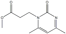 methyl 3-(4,6-dimethyl-2-oxo-1,2-dihydropyrimidin-1-yl)propanoate Struktur