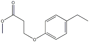 methyl 3-(4-ethylphenoxy)propanoate Struktur