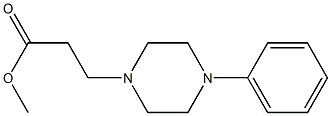 methyl 3-(4-phenylpiperazin-1-yl)propanoate Struktur