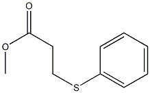 methyl 3-(phenylsulfanyl)propanoate Struktur