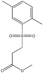 methyl 3-[(2,5-dimethylbenzene)sulfonyl]propanoate Struktur