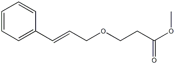 methyl 3-[(3-phenylprop-2-en-1-yl)oxy]propanoate Struktur