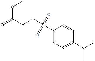 methyl 3-{[4-(propan-2-yl)benzene]sulfonyl}propanoate Struktur