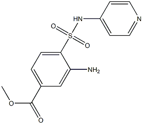 methyl 3-amino-4-(pyridin-4-ylsulfamoyl)benzoate Struktur