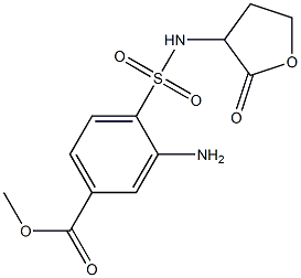 methyl 3-amino-4-[(2-oxooxolan-3-yl)sulfamoyl]benzoate Struktur