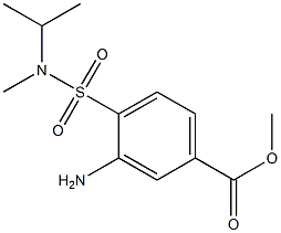 methyl 3-amino-4-[methyl(propan-2-yl)sulfamoyl]benzoate Struktur